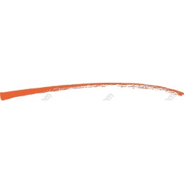 Hand-Drawn Orange Brush Stroke