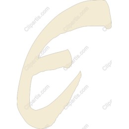 Stylized Letter E - Brushstroke