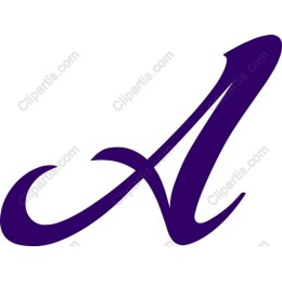 Stylized Letter A in Purple