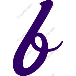 Bold Purple Letter b