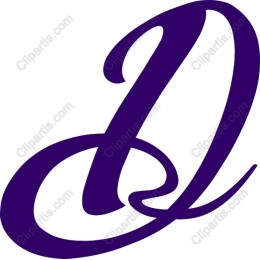 Elegant Letter D