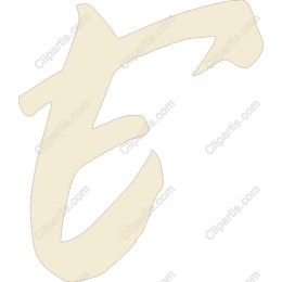 Elegant Hand-Drawn Letter 'E'