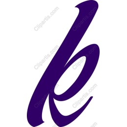 Bold Purple Letter B