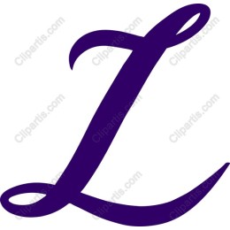Elegant Purple Letter L