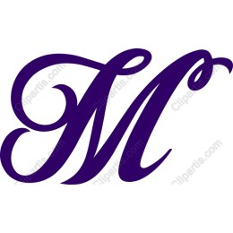 Elegant Monogram Letter M