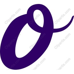 Purple Letter O