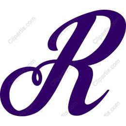 Elegant Cursive Letter R
