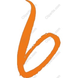 Stylish Orange Brushstroke