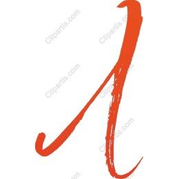 Vibrant Orange Brushstroke