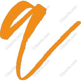 Artistic Orange Script V
