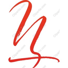 Bold Red Brushstroke