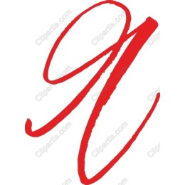 Stylized Red Number 9