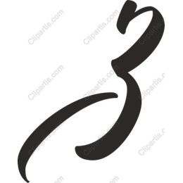 Elegant Abstract Number Three