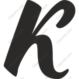 Elegant Letter K