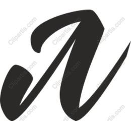 Elegant Stylized Letter N
