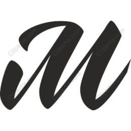 Modern Elegance: Artistic Letter M