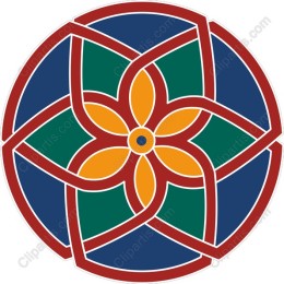 Vibrant Floral Mandala