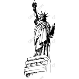 Statue of Liberty Line Art