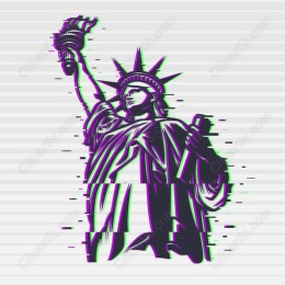 Glitch Art Liberty