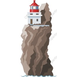 Lighthouse on Rocky Outcrop