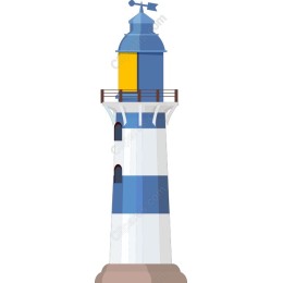 Coastal Charm Lighthouse