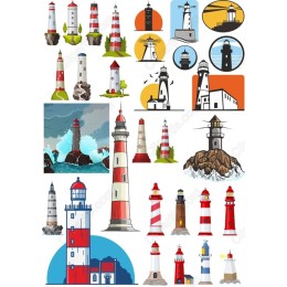 Lighthouse Bundle - Clipart Collection