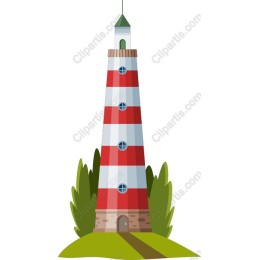 Red and White Lighthouse