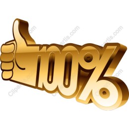 100% Thumbs Up Gold