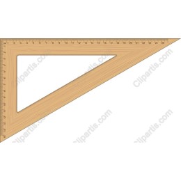 Premium Wooden Triangle Ruler