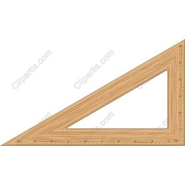 Wooden Triangle Ruler
