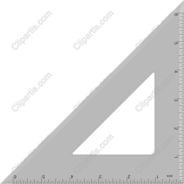 Transparent Triangular Ruler