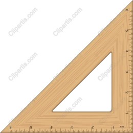 Wooden Triangle Ruler