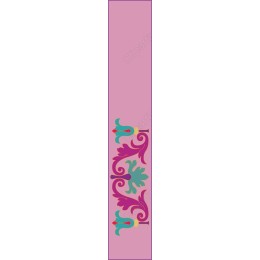 Vibrant Floral Vertical Border