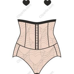 Heart Pattern Corset