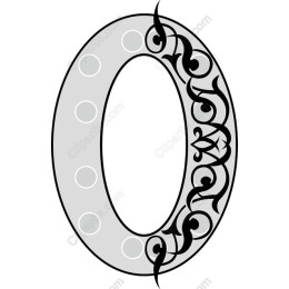 Ornate Number Zero
