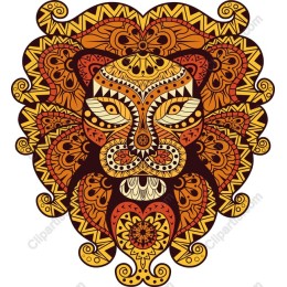 Vibrant Intricate Lion