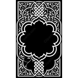 Exquisite Elegant Black & White Ornate Frame