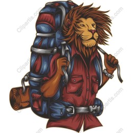 Adventurous Lion Backpack