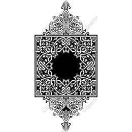 Elegant Black and White Ornamental