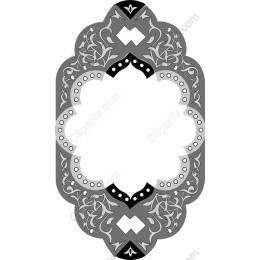 Ornate Black and Silver Frame