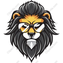Cool Lion with Glasses