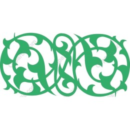 Elegant Green Ornamental