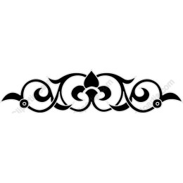 Elegant Black Floral Decorative