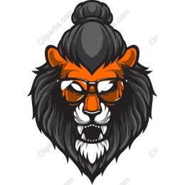 Stylish Lion Head