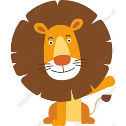 Friendly Cartoon Lion