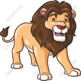 Playful Cartoon Lion