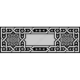 Elegant Black and Silver Decorative Border