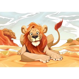 Charming Playful Lion