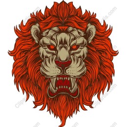 Fierce Lion Head