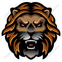 Fierce Lion Head